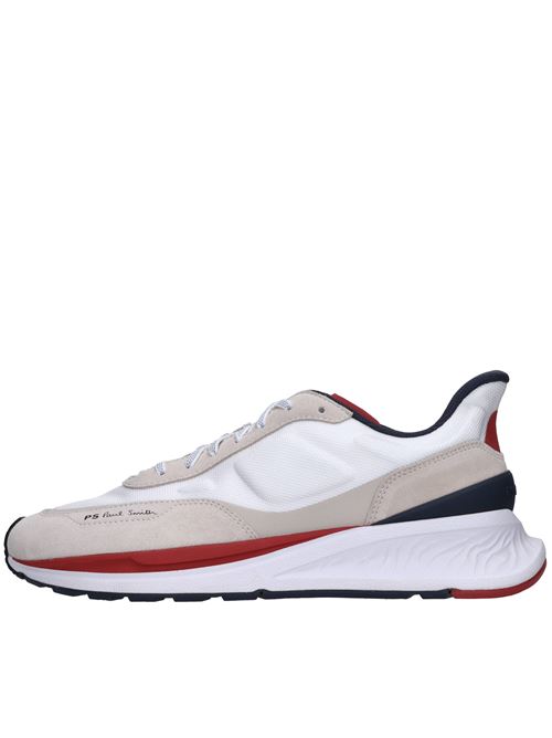 Leather and fabric sneakers PAUL SMITH | NOVELLO NYLONBIANCO-ROSSO-BLU